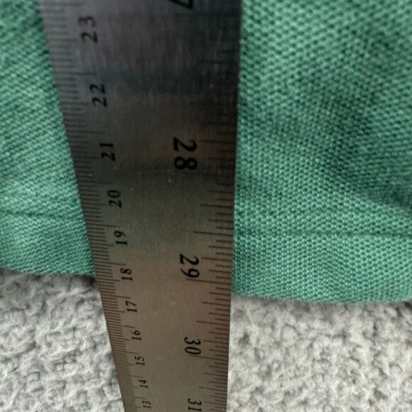 Duluth Trading Men Polo Shirt Large Tall Green 100% Cotton Pullover Short Sleeve - Picture 7 of 9
